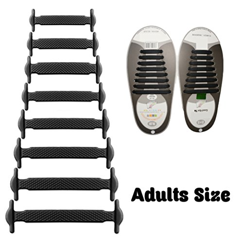 KUYiA Sin Corbata Cordones de Zapatos, Impermeables de Silicona Niños y Adultos Cordones Elásticos, Caminar Atlético Correr Deportivo Moda Planos Shoe Laces para Zapatillas Casuales Tablero Boots