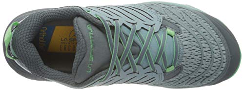 La Sportiva Akasha Woman, Zapatillas de Trail Running para Mujer, Multicolor (Stone Blue/Jade Green 000), 36.5 EU