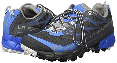 La Sportiva Akyra Woman, Zapatillas de Trail Running para Mujer, Multicolor (Carbon/Cobalt Blue 000), 41.5 EU