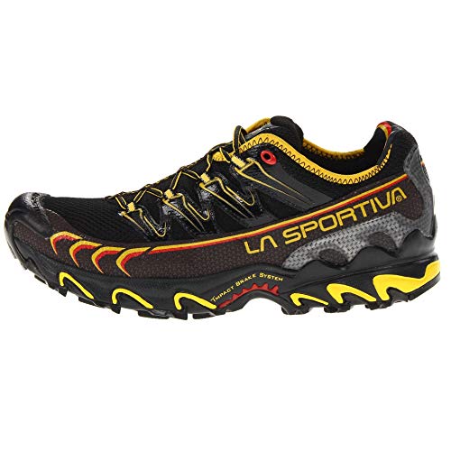 La Sportiva Ultra Raptor, Zapatillas de Running Hombre, Negro/Amarillo, 43.5