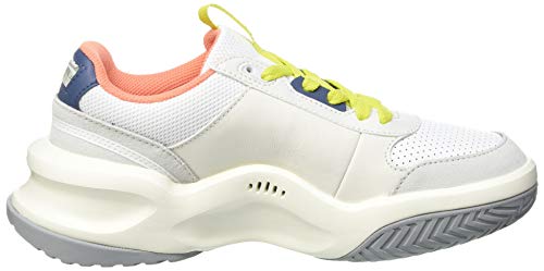 Lacoste Ace Lift 0120 2 SFA, Zapatillas Mujer, Blanc Wht Lt Gry, 41 EU
