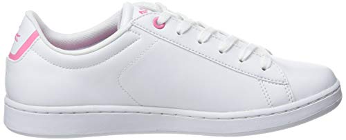 Lacoste Carnaby EVO BL 2 SUJ, Zapatillas Unisex Adulto, Blanco (B53 White/Pink), 39 EU