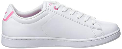 Lacoste Carnaby EVO BL 2 SUJ, Zapatillas Unisex Niños, Blanco (B53 White/Pink), 35 EU