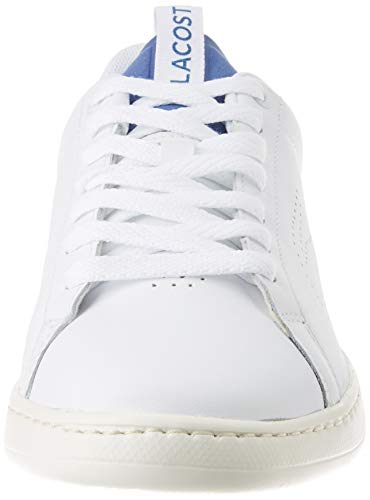 Lacoste Carnaby EVO Light-WT 120 1, Zapatillas Mujer, Blanco/Blanco/Azul, 39.5 EU