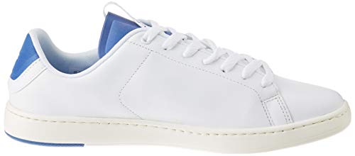 Lacoste Carnaby EVO Light-WT 120 1, Zapatillas Mujer, Blanco/Blanco/Azul, 39.5 EU