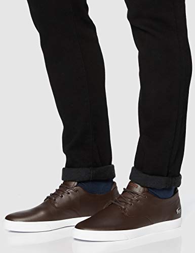 Lacoste ESPARRE BL 1 CMA, Zapatillas Hombre, Marrón (Dark Brown/White), 46 EU