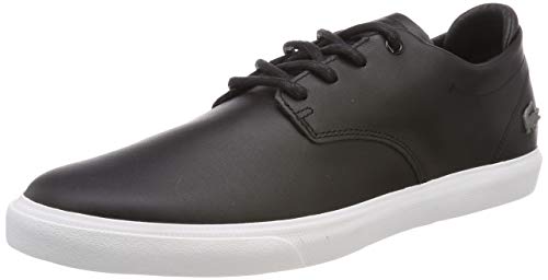 Lacoste ESPARRE BL 1 CMA, Zapatillas Hombre, Negro (Black/White), 44 EU