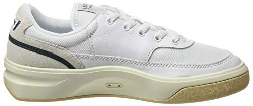 Lacoste G80 0120 1 SFA, Zapatillas Mujer, Blanc Wht Dk Grn, 37.5 EU