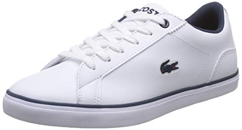Lacoste Lerond BL 2 CUJ, Zapatillas Unisex Adulto, Blanco (White/Navy), 37 EU
