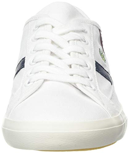Lacoste Sideline 319 2 Cfa, Zapatillas Mujer, Blanco (White/Dark Red/Navy 222), 41 EU