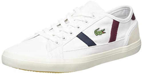 Lacoste Sideline 319 2 Cfa, Zapatillas Mujer, Blanco (White/Dark Red/Navy 222), 41 EU