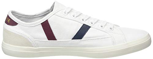 Lacoste Sideline 319 2 Cfa, Zapatillas Mujer, Blanco (White/Dark Red/Navy 222), 41 EU