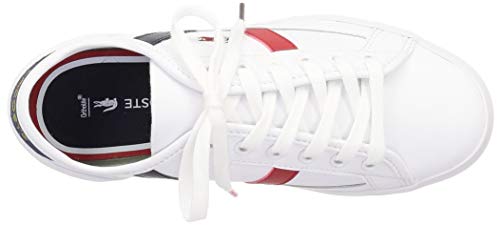 Lacoste Sideline Tri 1 CFA, Zapatillas Mujer, Blanco (Wht/Nvy/Red), 42 EU