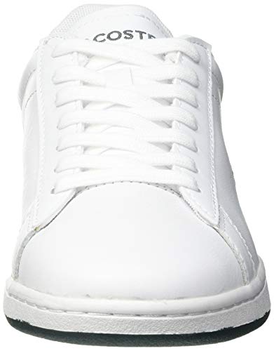 Lacoste Sport Carnaby EVO 0721 2 SFA, Zapatillas Mujer, Wht Dk Grn, 39 EU