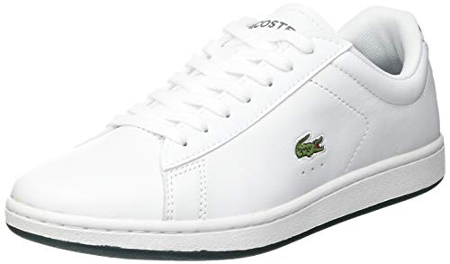 Lacoste Sport Carnaby EVO 0721 2 SFA, Zapatillas Mujer, Wht Dk Grn, 39 EU