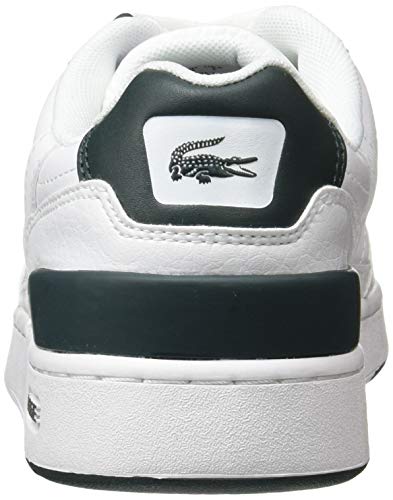 Lacoste T-Clip 0120 4 SFA, Zapatillas Mujer, Blanc Wht Dk Grn, 40 EU