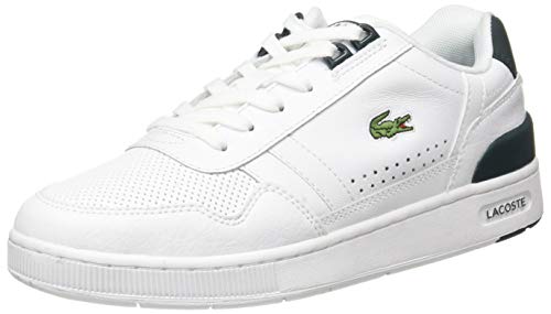 Lacoste T-Clip 0120 4 SFA, Zapatillas Mujer, Blanc Wht Dk Grn, 40 EU