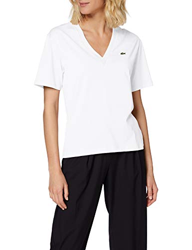 Lacoste TF5458 Camiseta, Blanco (Blanc), 40 para Mujer
