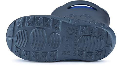 Ladeheid Botas de Agua en EVA Unisexo Niños Niñas LA-CA-03 (Azul Metálico/Azul Marino-2, 26/27 EU)