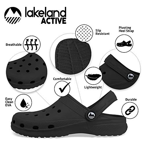 Lakeland Active Aira Zuecos Transpirables de Mujer - Negro - 40
