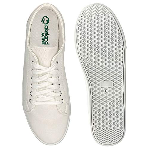 Lakeland Active Ambleside Zapatillas de Lona para Mujer - Blanco - 37