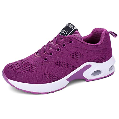 Lanivic - Zapatillas de deporte para mujer, transpirables, zapatillas de tenis, para correr, color, talla 37 EU Schmal