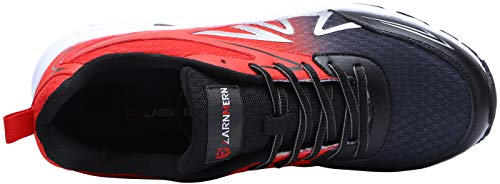 LARNMERN Zapatillas de Seguridad Hombres LM180105 SB Zapatos de Trabajo con Punta de Acero Ultra Liviano Suave y cómodo Transpirable(41 EU,Rojo)