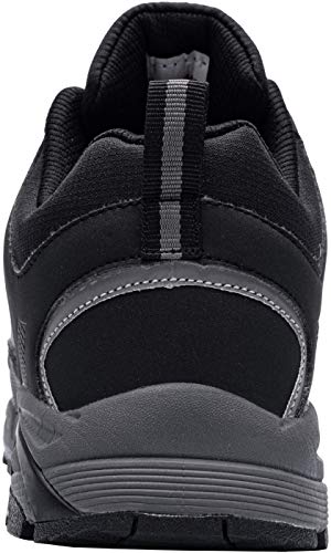 LARNMERN Zapatos Seguridad con Punta de Acero para Hombre Mujer Zapatillas Seguridad Ligeras (43 Negro)