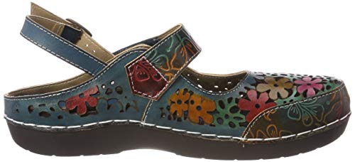 LAURA VITA Bicllyo 01, Sandalias Punta Cerrada Mujer, Jeans, 40 EU