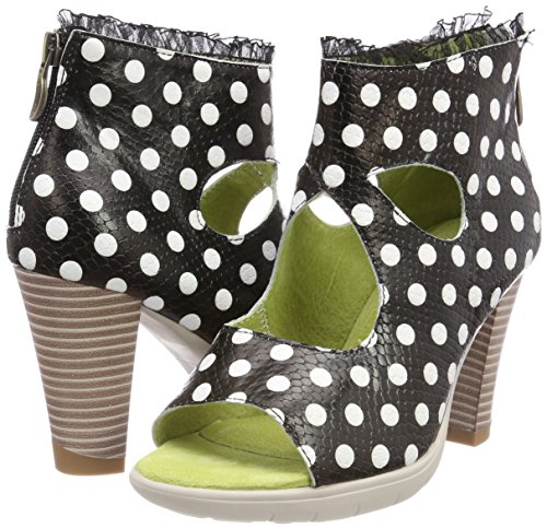 Laura Vita Donuts 018, Sandalias Abiertas. Mujer, Negro, 41 EU