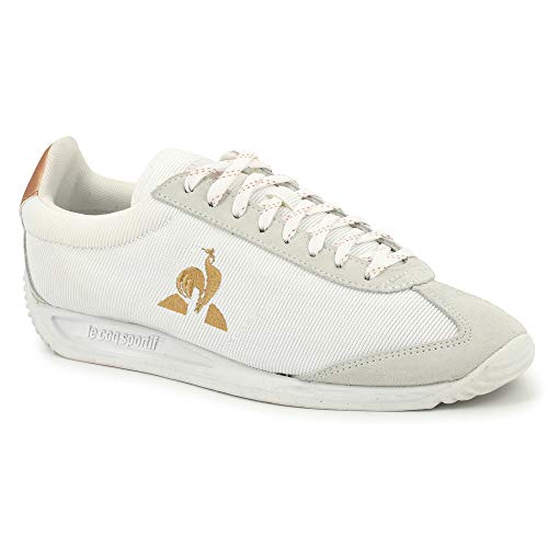 Le Coq Sportif Quartz, Zapatillas Mujer, Optical White/Rose Gold, 38 EU
