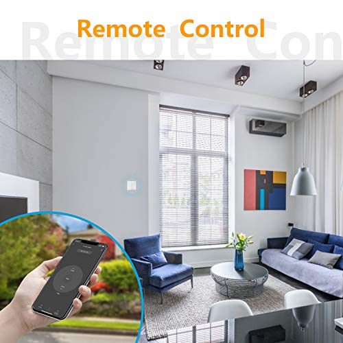 【LED Controlable】 Interruptor Persiana, Maxcio Interruptor Inteligente Control por WiFi y Voz Compatible con Alexa y Google Home con Temporizador para Motor Tubular de Cortinas, 4 Piezas