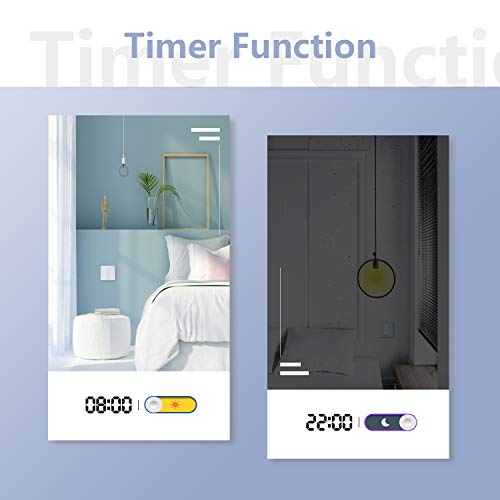 【LED Controlable】 Interruptor Persiana, Maxcio Interruptor Inteligente Control por WiFi y Voz Compatible con Alexa y Google Home con Temporizador para Motor Tubular de Cortinas, 4 Piezas