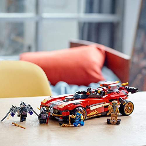 LEGO 71737 NINJAGO Legacy 71737 Deportivo Ninja X-1, Coche y Moto de Juguete con Figura Dorada de Cole