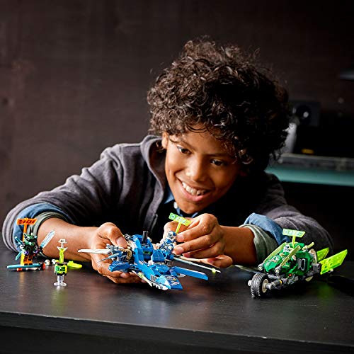 LEGO Ninjago - Vehículos Supremos de Jay y Lloyd, Set de Construcción con Coche y Avión de Juguete, Inspirado en la Carrera Prime Empire, Recomendado a Partir de 7 años (71709)