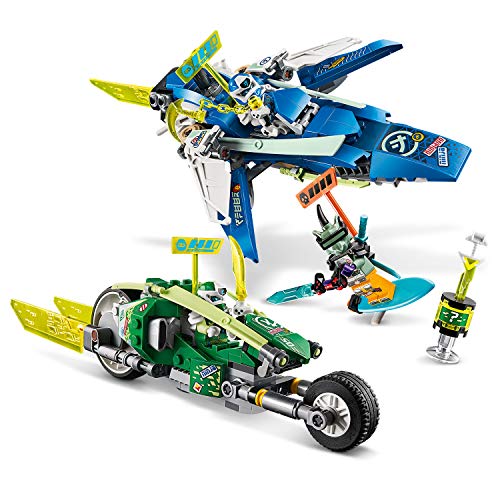 LEGO Ninjago - Vehículos Supremos de Jay y Lloyd, Set de Construcción con Coche y Avión de Juguete, Inspirado en la Carrera Prime Empire, Recomendado a Partir de 7 años (71709)