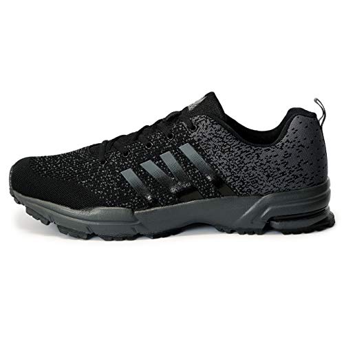 LEKANN 205 - Zapatillas deportivas para hombre, tallas grandes, talla 41-50 EU, color Negro, talla 48 EU