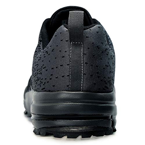 LEKANN 205 - Zapatillas deportivas para hombre, tallas grandes, talla 41-50 EU, color Negro, talla 48 EU