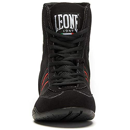 LEONE 1947 CL188 - Botas de Boxeo, Unisex, para Adulto, Negro, Talla 44