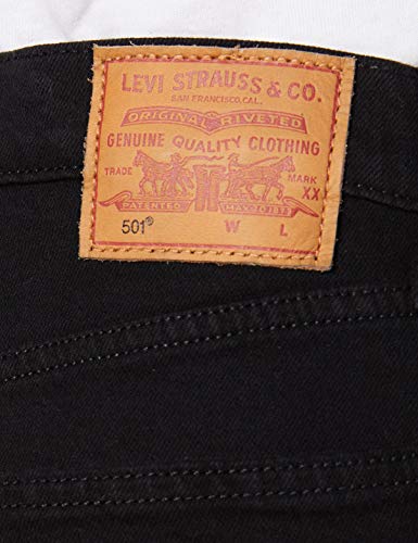 Levi's 501 Crop Vaqueros Boyfriend, Black Heart, 23W / 26L para Mujer