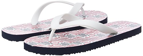 Levi's Dixon Allover, Chanclas para Hombre, Blanco (Noir Regular White), 43/44 EU
