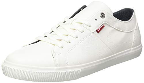 LEVIS FOOTWEAR AND ACCESORIAS WOODS, zapatillas de hombre, blanco brillante, 41