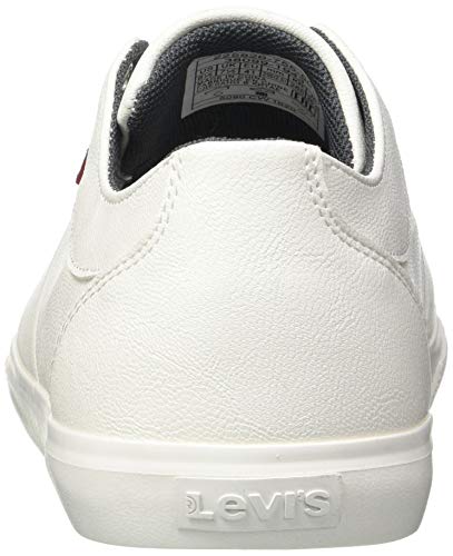 LEVIS FOOTWEAR AND ACCESORIAS Woods, zapatos de hombre, blanco brillante, 40