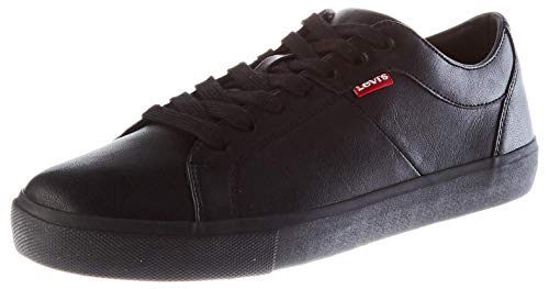 LEVIS FOOTWEAR AND ACCESORIAS Woodward, Zapatillas Hombre, Negro Brillante, 42