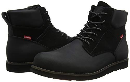 LEVIS FOOTWEAR AND ACCESORIOS JAX PLUS, zapatillas de hombre, negro brillante, 42