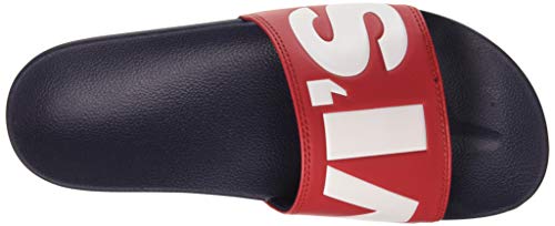 Levi's June L, Chanclas Hombre, Rojo (R Red 87), 42 EU