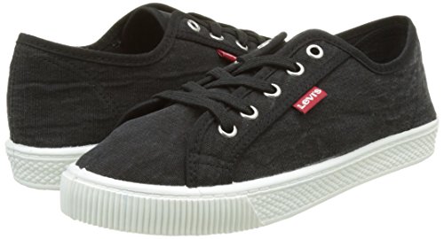 Levi's Malibu Beach S, Zapatillas para Mujer, Negro (Regular Black 59), 37 EU