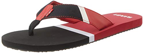 Levi's Mendocino Bicolor, Chanclas Hombre, Rojo (Dull Red 89), M