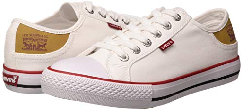 Levi's Stan Buck, Zapatillas Hombre, Blanco (Regular White 51), 45 EU