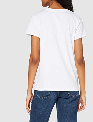 Levi's The Perfect Tee, Camiseta para Mujer, Blanco (Batwing White Graphic 53), Small